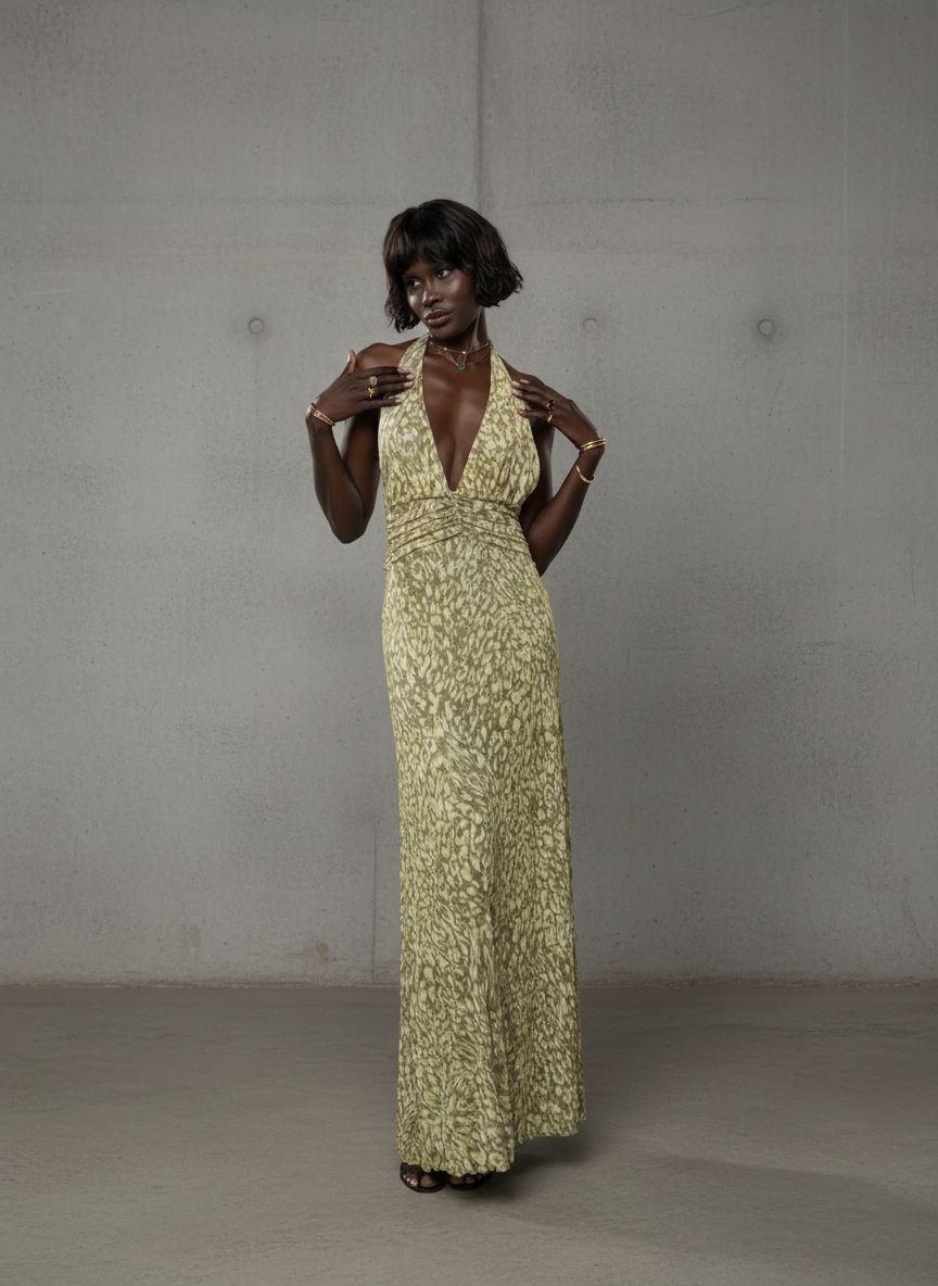 Chelsea | Maxi dress with bow on the back