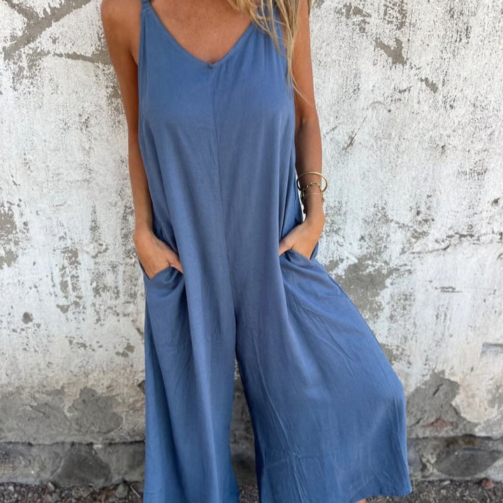 Aria™ | Casual Linen Jumpsuit