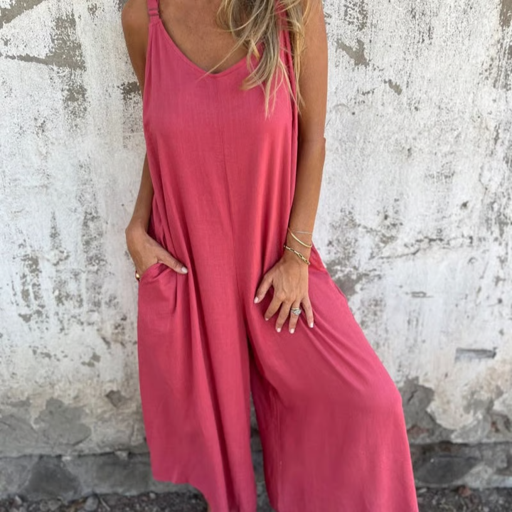 Aria™ | Casual Linen Jumpsuit