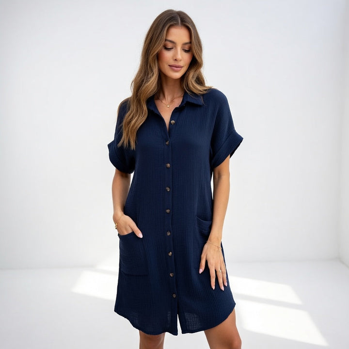 Béatrice™ — Elegant and Easy-to-Wear Shirt Dress