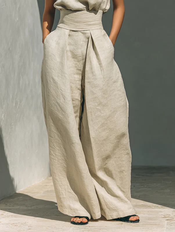 Nuria | Minimalist Sleeveless Top Set • S1