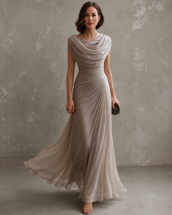Jenna | Robe Longue Drapée