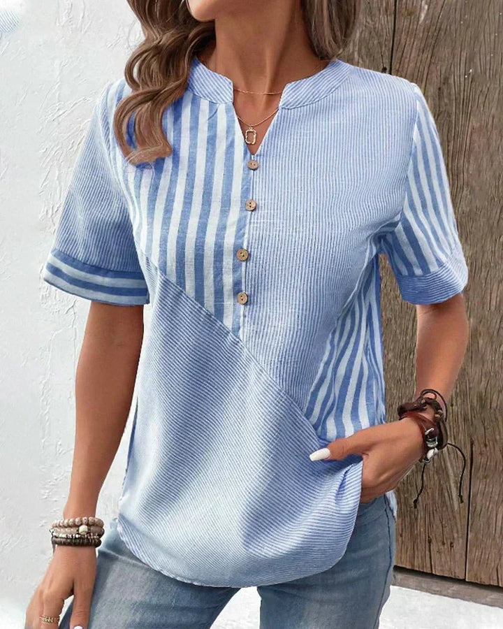 Lila | Blouse rayée douce