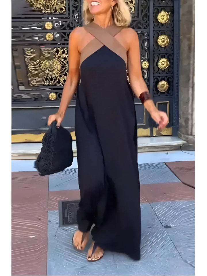 Quirine™ | Wrap-Front Maxi Dress-