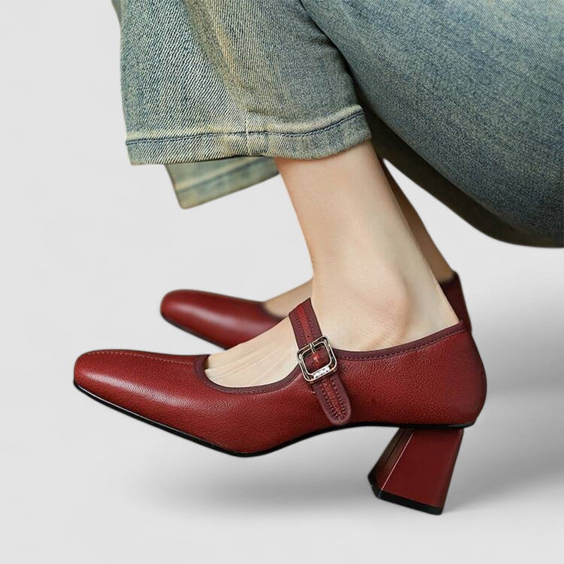 Sophia -  Orthopedic Leather Mary Jane Shoes