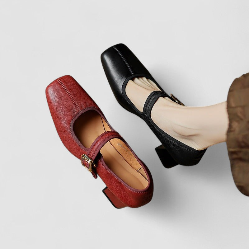 Sophia -  Orthopedic Leather Mary Jane Shoes