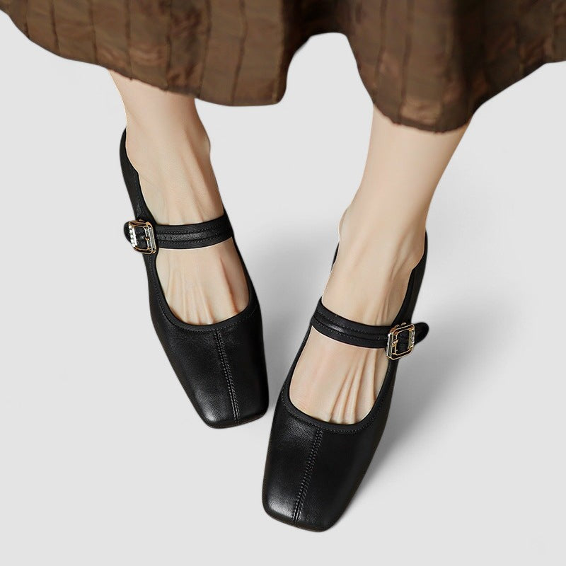 Sophia -  Orthopedic Leather Mary Jane Shoes