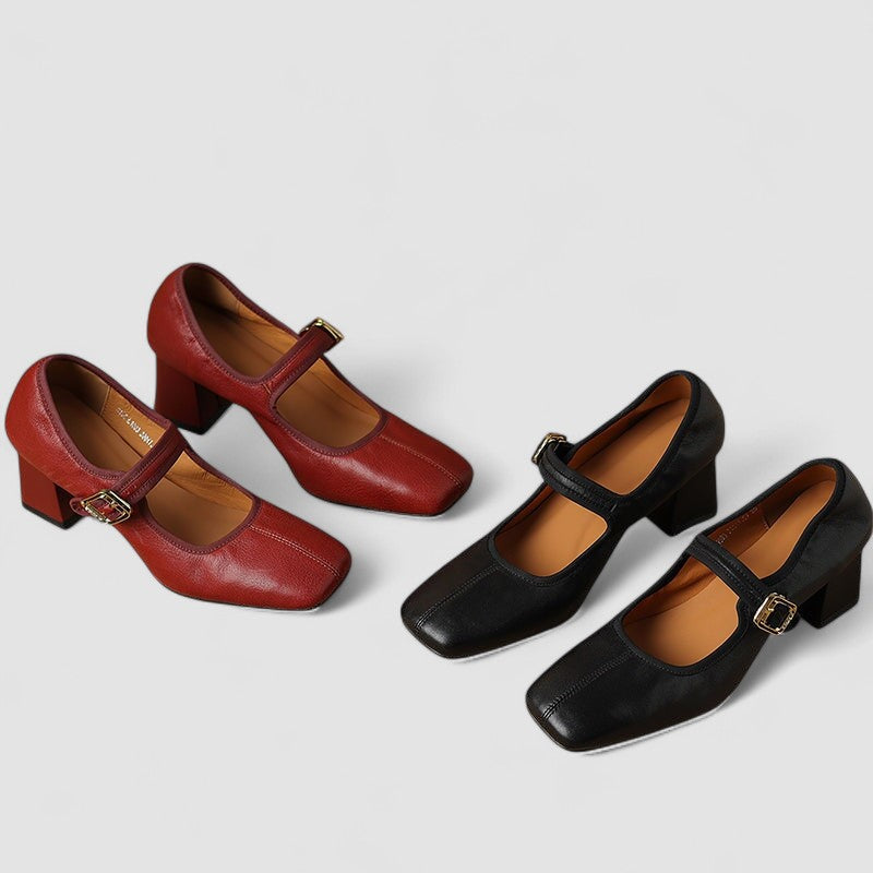 Sophia -  Orthopedic Leather Mary Jane Shoes