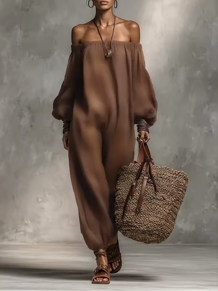Fenna | Strapless Jumpsuit with Sleeves