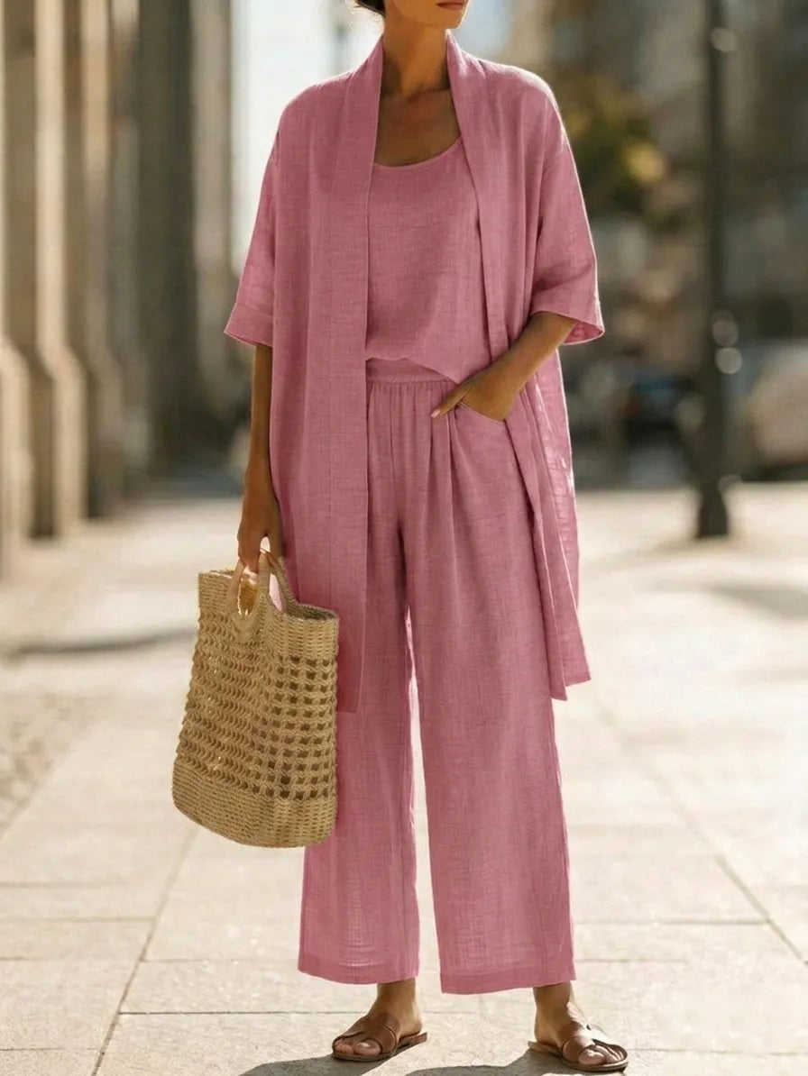 Light, Breathable & Elegant 3-Piece Minimalist Set
