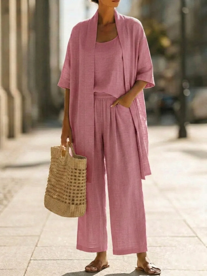 Light, Breathable & Elegant 3-Piece Minimalist Set