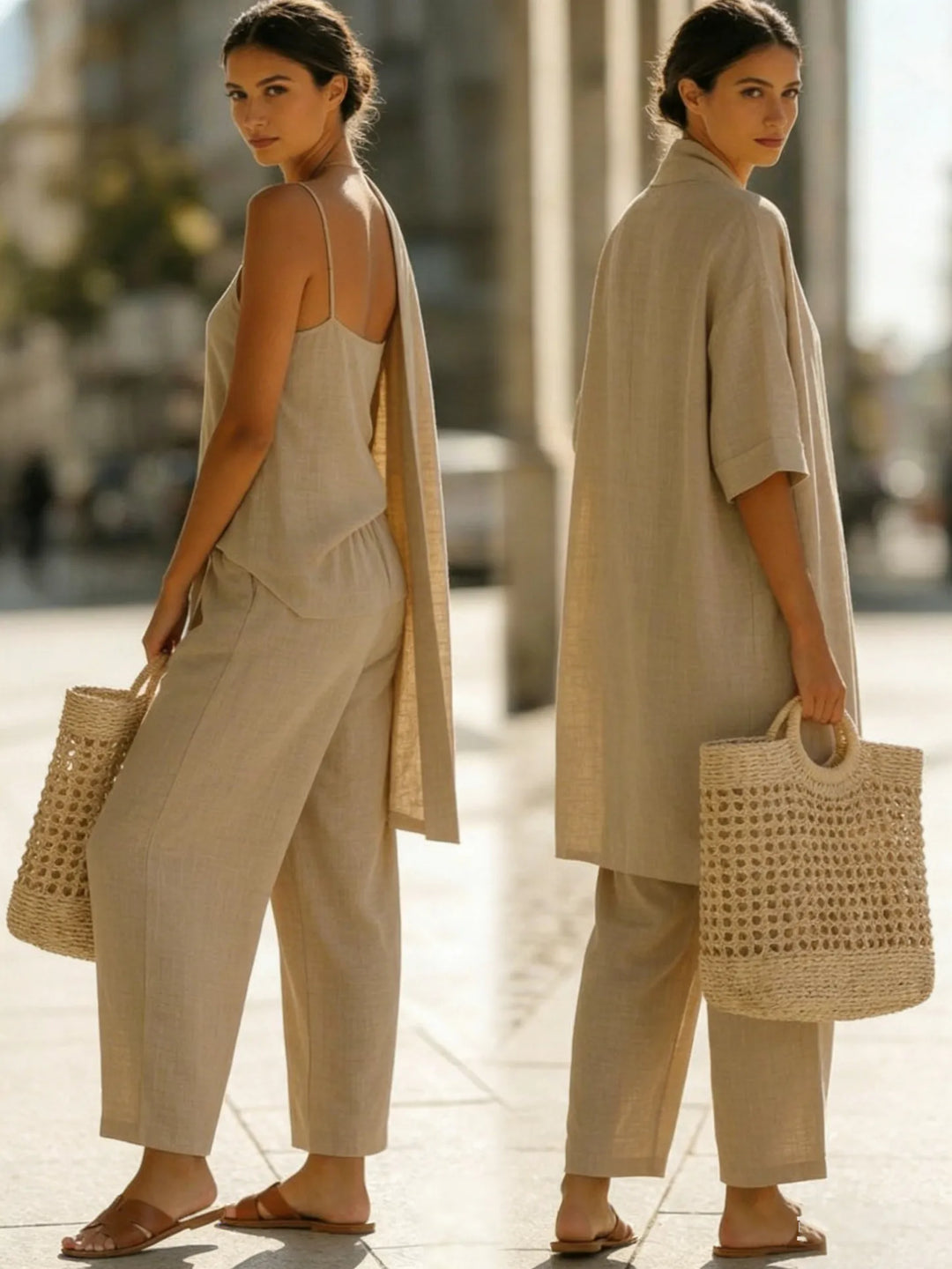 Light, Breathable & Elegant 3-Piece Minimalist Set