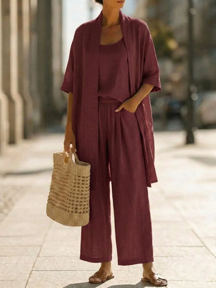 Light, Breathable & Elegant 3-Piece Minimalist Set