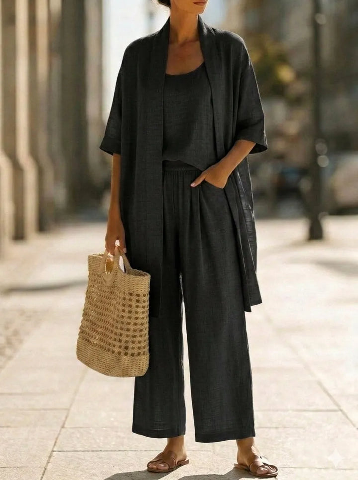 Light, Breathable & Elegant 3-Piece Minimalist Set