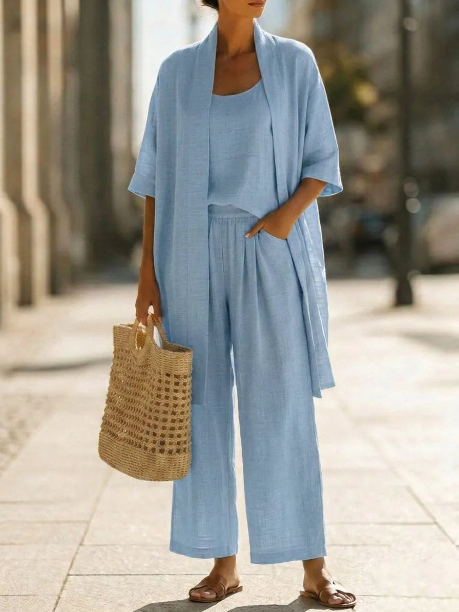 Light, Breathable & Elegant 3-Piece Minimalist Set