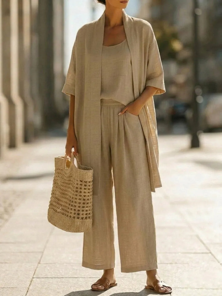 Light, Breathable & Elegant 3-Piece Minimalist Set