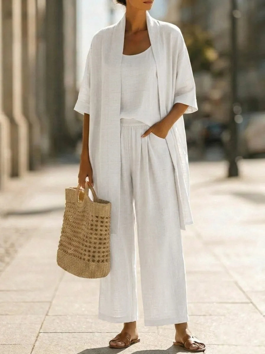 Light, Breathable & Elegant 3-Piece Minimalist Set