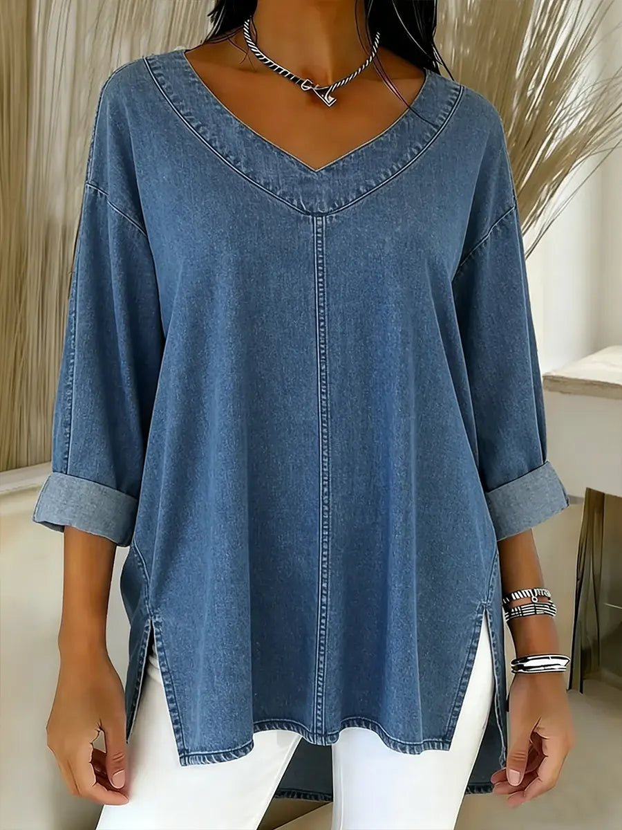 Lucy | Stylish Denim Top