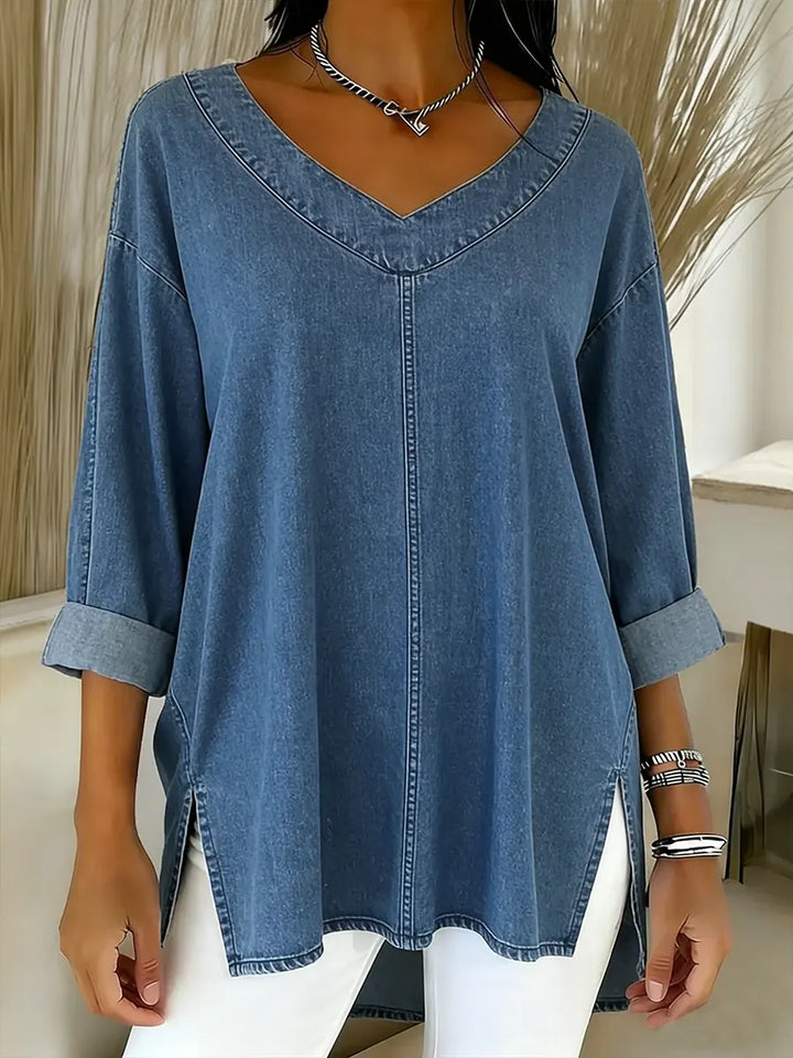 Lucy | Stylish Denim Top
