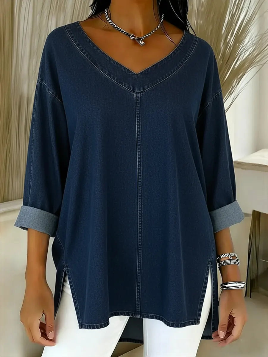 Lucy | Stylish Denim Top