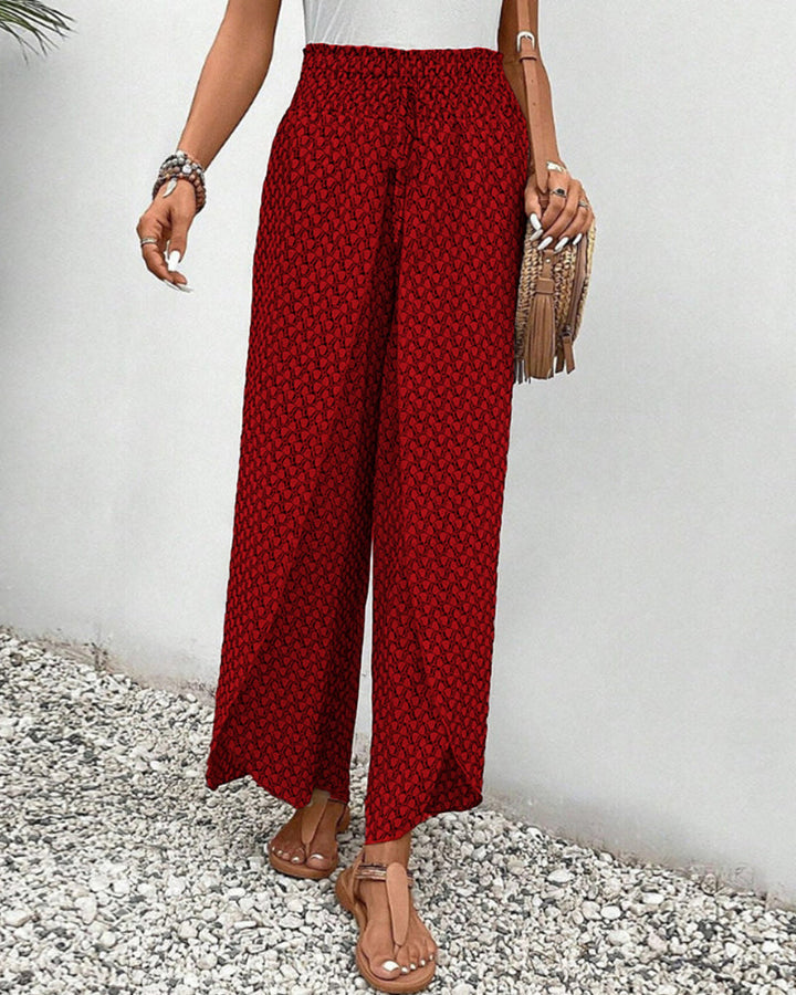Catherine – Smocked Wide Leg Pants