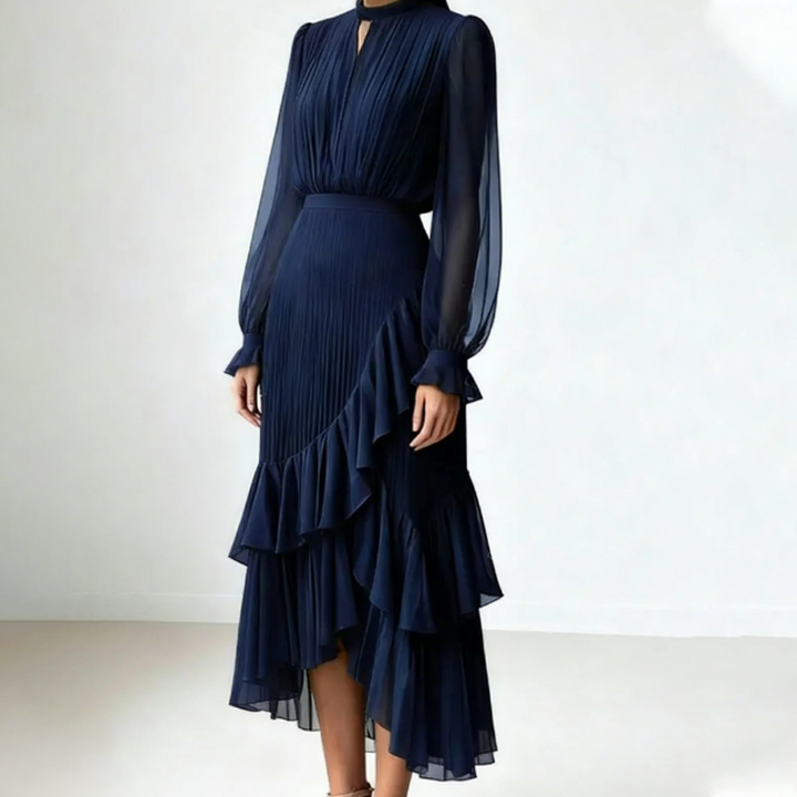 Anna – Pleated Midi Dress