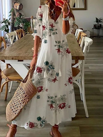 ARIA | Boho Tummy Coverage Dress