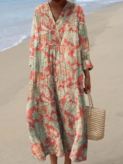 Linda | Comfortable Loose Fit Summer Maxi Dress
